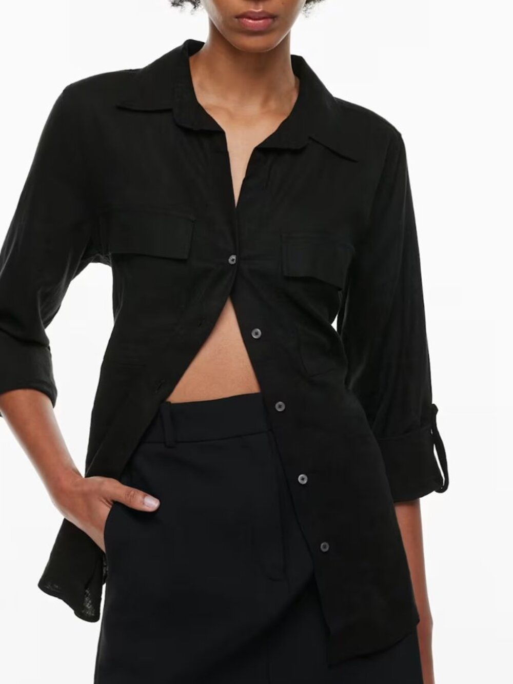 ARITZIA Babaton Utility Button-Up Shirt